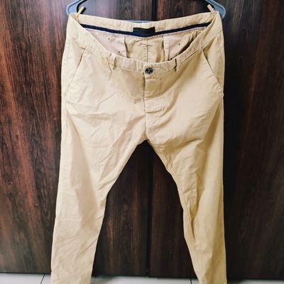 VAN HEUSEN Slim Fit Men Khaki Trousers - Buy VAN HEUSEN Slim Fit Men Khaki  Trousers Online at Best Prices in India | Flipkart.com