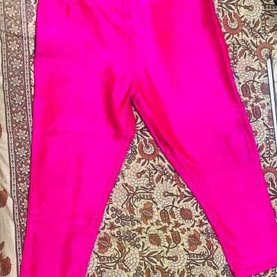 Flared hole-patterned jersey trousers - Bright pink - Ladies | H&M SG