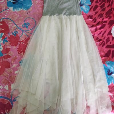 Dresses, Beautiful Grey And White Net Fabric Dress 🔥🔥 Price Drop 🔥🔥