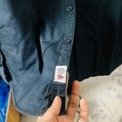 Roadster Checked Blue Color Denim Shirt from Myntra
