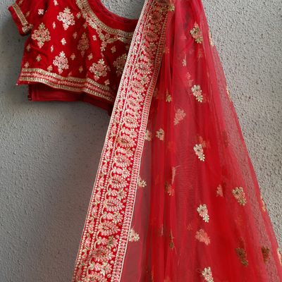 Ruby Red Designer Heavy Embroidered Bridal Lehenga | Bridal lehenga choli, Bridal  lehenga red, Bridal lehenga