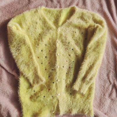 Butter sales yellow cardigan