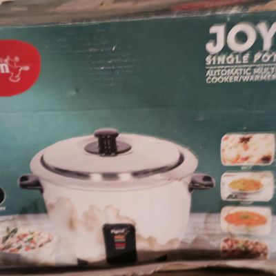 Pigeon by Stovekraft Joy Rice Cooker with Single pot, 1 litres. A smart  Rice Cooker for your own kitchen (White)