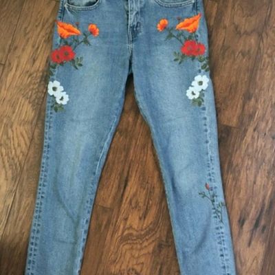 Levi's embroidered clearance jeans