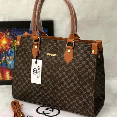 Gucci black and sales brown handbag