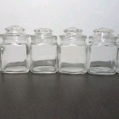 Kitchen & Dining, 1000 ml 5 Big Glass Container &Small 12 Glas Conta
