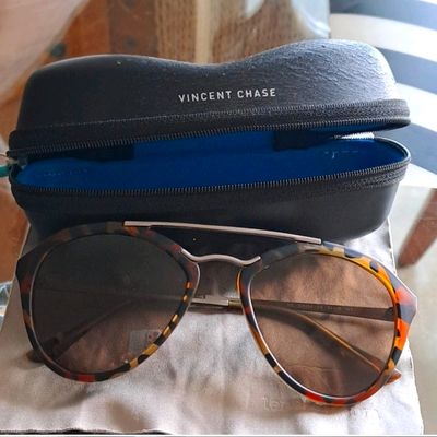 Buy Grey Silver Rimless Rectangle/ Square Vincent Chase Fashion Essentials  VC S16535-C1 Sunglasses at Lenskart.