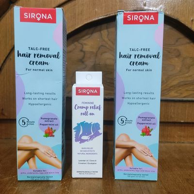 Hair Removal Sirona Hair Remover Cream Combo Freeup