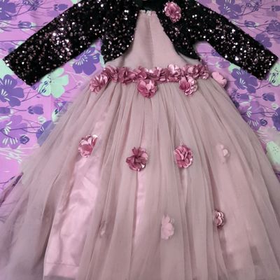 Western style round neck children party dress Flower gown for girls –  Inayah Fashion Boutique