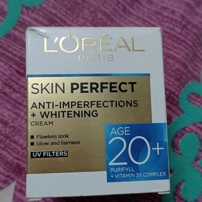 L'Oreal Paris Age 20+ Skin Perfect Cream UV Filters