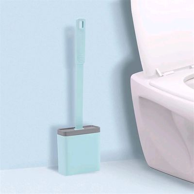 Silicone Toilet Brush and Holder Set 2 Pack,Flexer Toilet Bowl Brush for  Bathroo