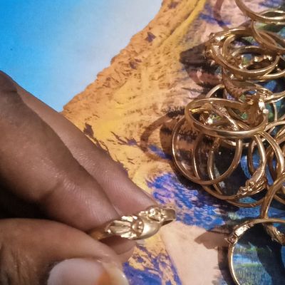 Buy Naveen Metal Works Panchaloha/Impon Ruby/Manickam ring for men and  women | Ring for men|Ring for women |Panchaloha ring|Impon ring (12) at  Amazon.in