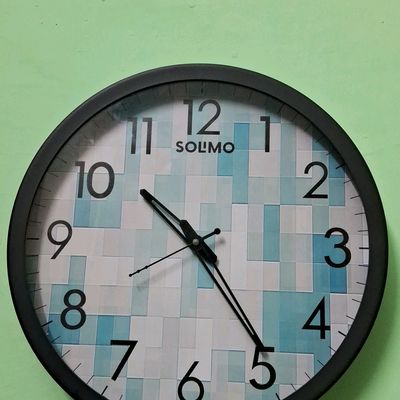 Stylish Real Pendulum Wall Clock Analog 36 cm x 32 cm (Maroon with Glass) |  eBay