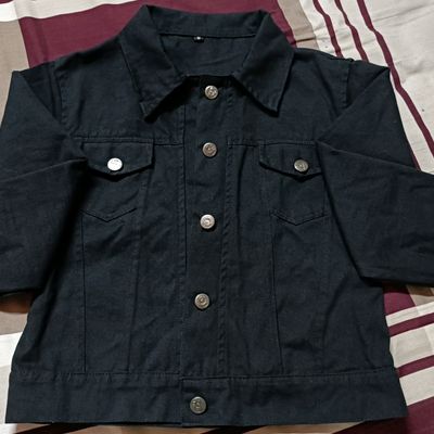 Casual Wear Printed plain black denim jacket for men at Rs 920/piece in  Mumbai
