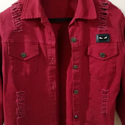 Cherry Red Sections Fox Vest, Size M - Elements Unleashed