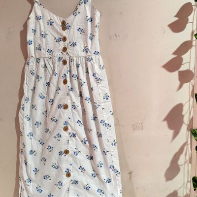 ZARA Womens Floral Print Dress (Light Blue 2) in Kakinada at best price by  D Destination - Justdial