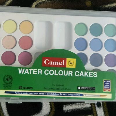 Camel Artist Watercolors Cakes | 48 High-Quality Shades | Perfect for  Outdoor Painting