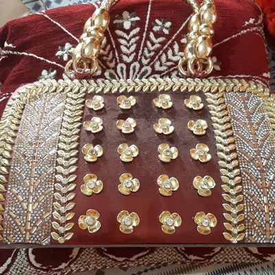 Bridal Designer Handbags, Fabric Purse NP-01 – Nazranaa
