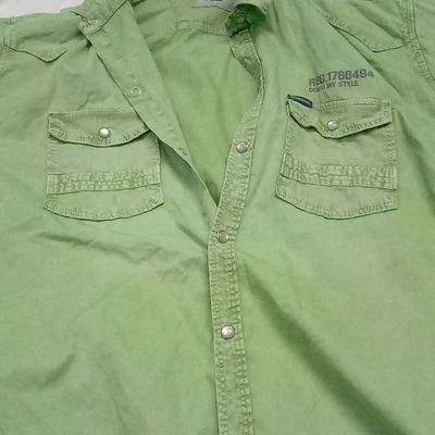 Cargo Denim Shirt Maroon, Jean Shirt, Men Jeans Shirt, मेन डेनिम शर्ट -  Oranges Shopi Private Limited, Surat | ID: 2849205733073