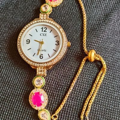 Kundan watches Ameet 9819501001 | Bracelet watch, Watches, Accessories