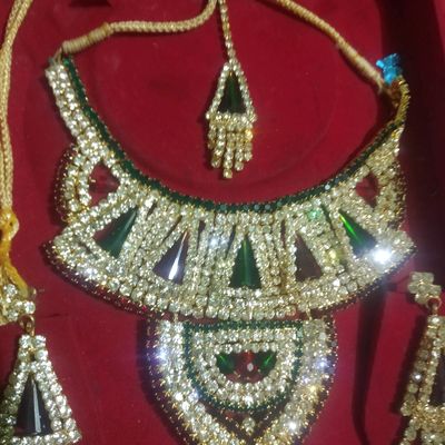 Artificial Jewellery Idea For Red Lehenga - Mangalmani Jewellers