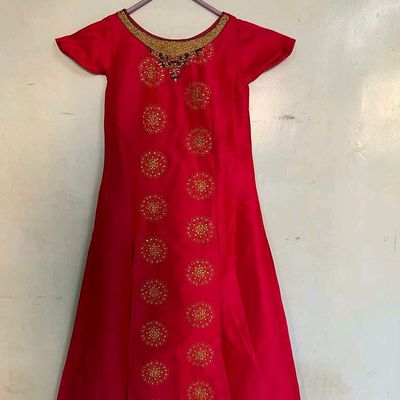 Women's Mauve Long Kurta with Lehenga Skirt & Dupatta by Label Shaurya  Sanadhya (3 Pc Set) | Long kurta with lehenga, Stylish dresses, Lehenga