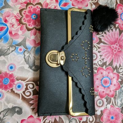 New Ladies' Long Purse Women's Hand Purse Multi-card Button Fashion Mobile  Phone Case Solid Color All-match Fashion Ring Chain - AliExpress