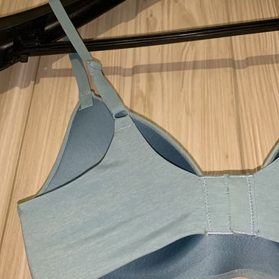 Bra, Enamor Cyan Color T-Shirt Padded Bra Size 30B