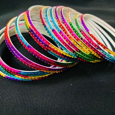 Colourful on sale metal bangles