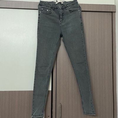 Jeans & Trousers, charcoal high waist skinny jeans