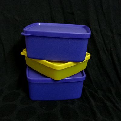 Tupperware plastic container - 500ml, 4 Pieces, Multicolour 