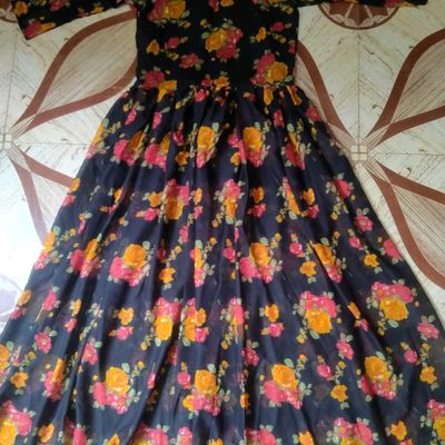 Long frock with plazo sale