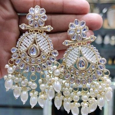 The Babitha Silver Kempu Jhumka — KO Jewellery