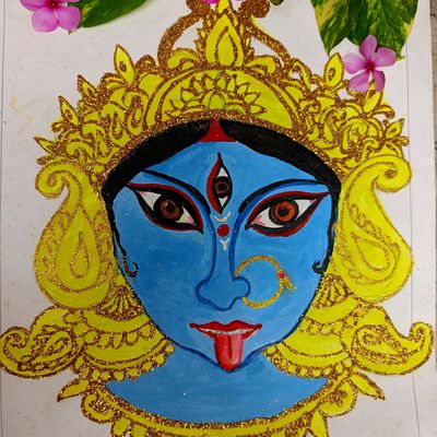 Goddess Maa Kali Painting by Arush Banerjee-saigonsouth.com.vn