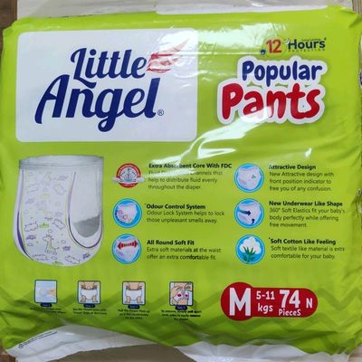 Buy Little Angel Super Plus Diaper Pants Medium 75 - M (75 Pieces) Online  at desertcartINDIA