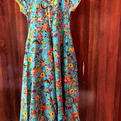 Amazon.com: Ethnic Traders BEAUTIFUL Floral Print Cotton Dress Block Print  Dress Boho Long Maxi Dress Midi Dress Summer Dress (as1, alpha, 2x, 3x,  regular, regular): Clothing, Shoes & Jewelry