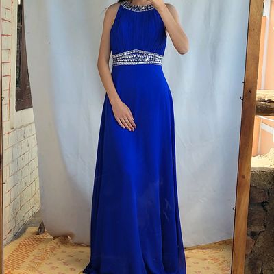 Buy Royal Blue Dresses for Women by POPWINGS Online | Ajio.com