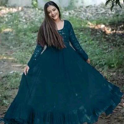 XL size Art silk gown - Women - 1716715269