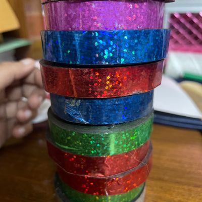 rhythmic gymnastics decoration holographic glitter tape