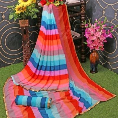 Color Block Bollywood Georgette Saree Price in India - Buy Color Block  Bollywood Georgette Saree online at Shopsy.in