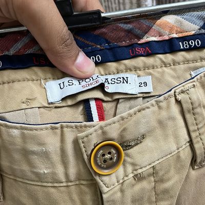 Buy U.S. POLO ASSN. Men's Slim Casual Pants (USTRO0537_Khaki_30) at  Amazon.in