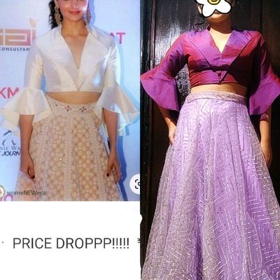 Actor Alia Bhatt charmed with her look of a crop top and embroidered pastel  lehenga on stage… | Indian wedding outfits, Alia bhatt photoshoot, Indian  bridal lehenga