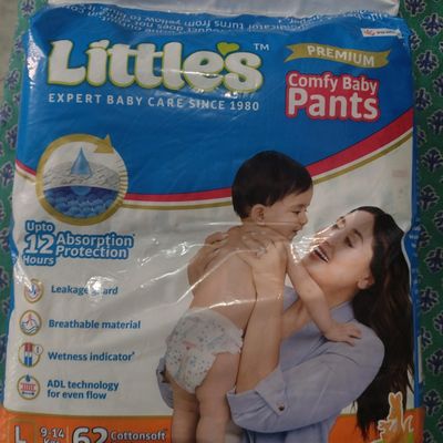 Little's Comfy Baby Diaper Pants - Premium 12 Hours Absorption, Wetness  Indicator - L - Buy 62 Little's Cotton Soft Pant Diapers