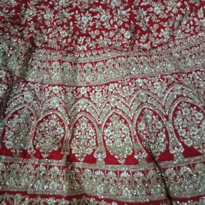 Red Lehenga with Golden Work for Bridal Wear #BN139 | Red bridal dress,  Pakistani bridal dresses, Pakistani wedding outfits