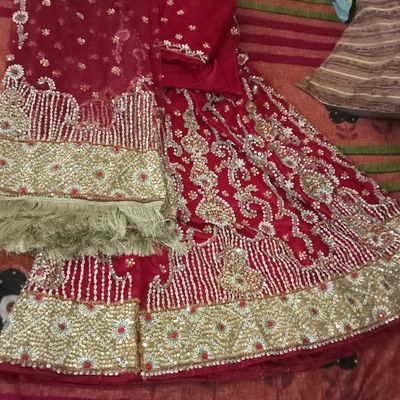 Red Latest Lehenga Choli Wedding Ghagra Choli Bridal Lehenga Choli – Lady  India