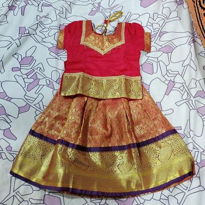 Pattu langa for on sale 1 year baby girl