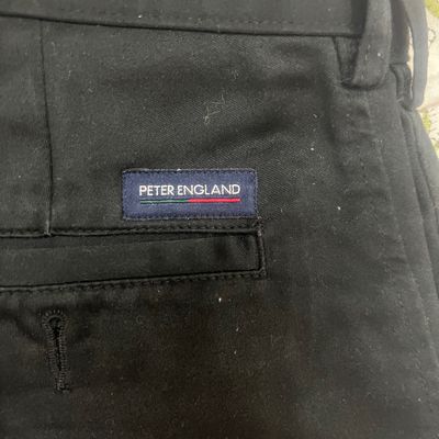 Buy Peter England Men's Slim Casual Pants (PETFOSSBP48506_Black_28) at  Amazon.in