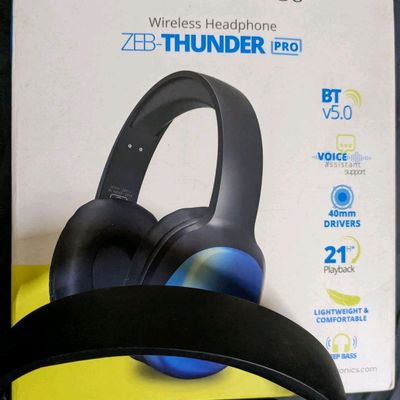 Headphones Speakers Zebronics Zeb Thunder PRO On Ear Wireless