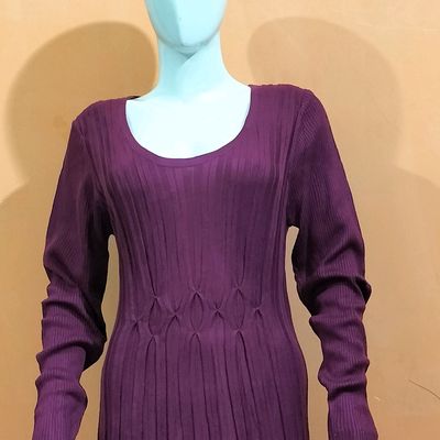 Pin by NsFashions27 8749072903 on woollen dresses | Women trousers design,  Winter woolen kurtis for women, Kurti designs latest