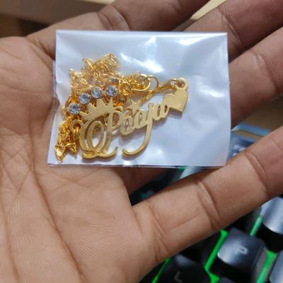 Pooja clearance name pendant